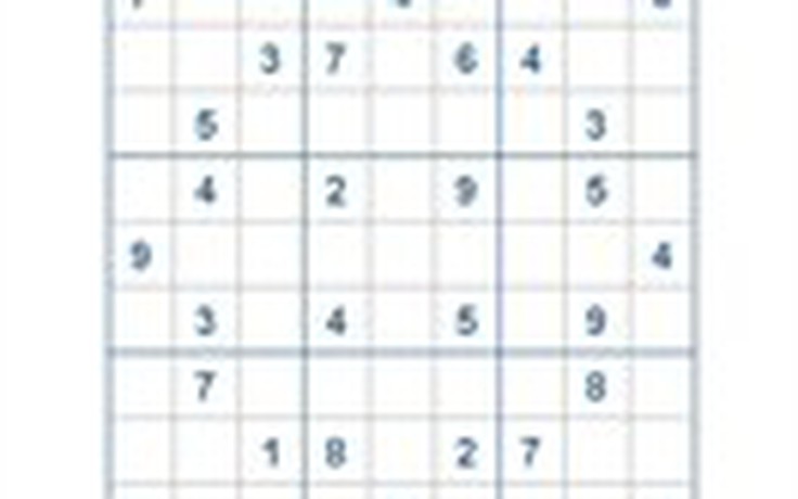 Mời các bạn thử sức với ô số Sudoku 2567 mức độ Khó