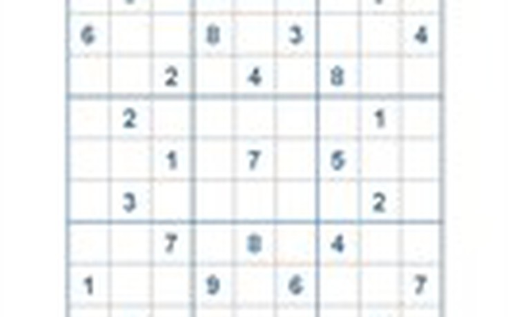 Mời các bạn thử sức với ô số Sudoku 2605 mức độ Khó