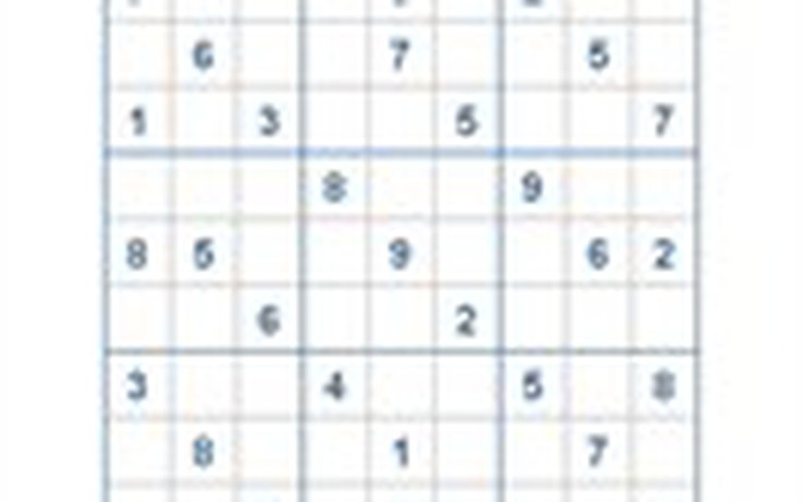 Mời các bạn thử sức với ô số Sudoku 2611 mức độ Khó
