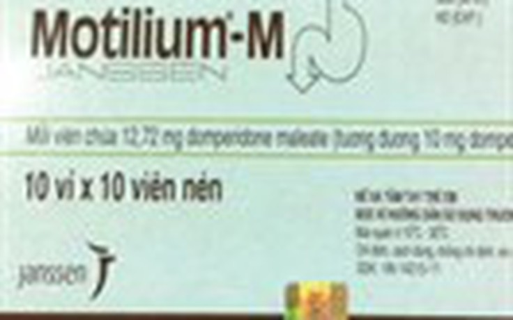 Khuyến cáo thuốc Motilium gây đột tử
