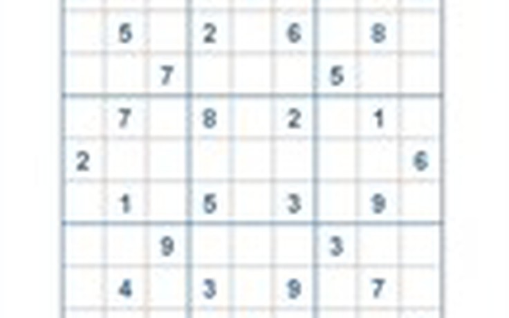 Mời các bạn thử sức với ô số Sudoku 2606 mức độ Khó
