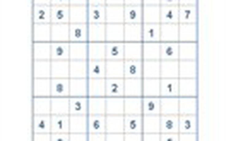 Mời các bạn thử sức với ô số Sudoku 2608 mức độ Rất khó