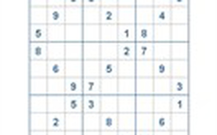 Mời các bạn thử sức với ô số Sudoku 2625 mức độ Khó