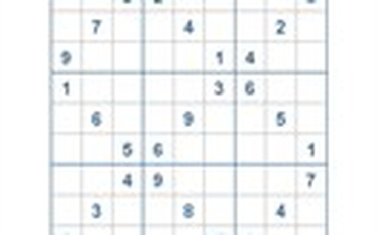 Mời các bạn thử sức với ô số Sudoku 2631 mức độ Khó