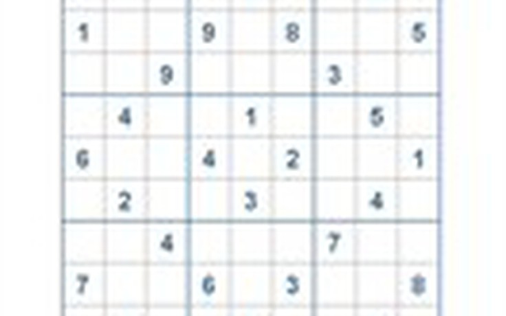 Mời các bạn thử sức với ô số Sudoku 2618 mức độ Khó