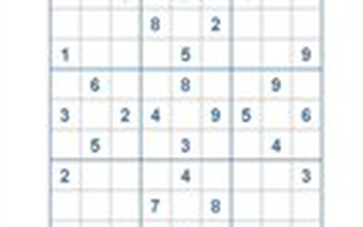 Mời các bạn thử sức với ô số Sudoku 2627 mức độ Khó