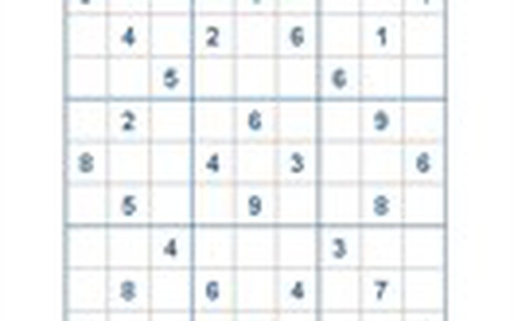 Mời các bạn thử sức với ô số Sudoku 2630 mức độ Khó
