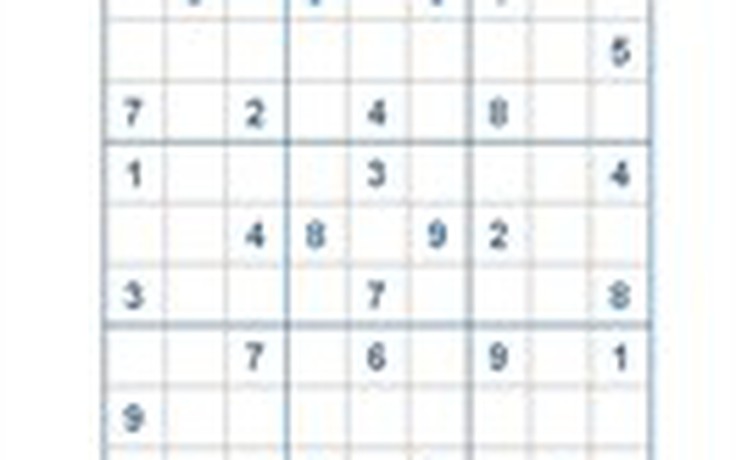 Mời các bạn thử sức với ô số Sudoku 2638 mức độ Khó
