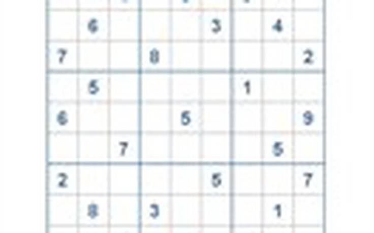 Mời các bạn thử sức với ô số Sudoku 2672 mức độ Khó