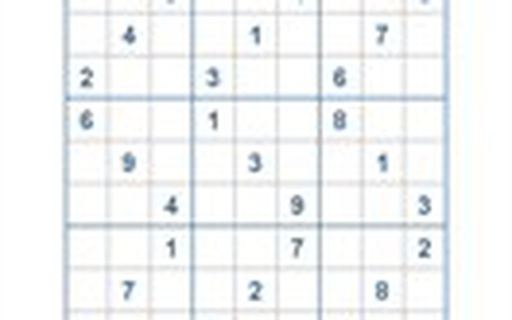 Mời các bạn thử sức với ô số Sudoku 2654 mức độ Khó