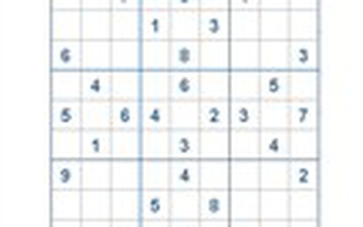 Mời các bạn thử sức với ô số Sudoku 2667 mức độ Khó