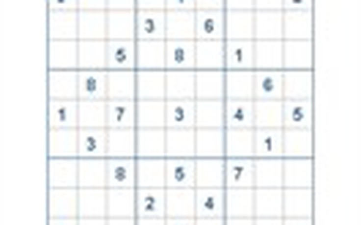 Mời các bạn thử sức với ô số Sudoku 2687 mức độ Khó