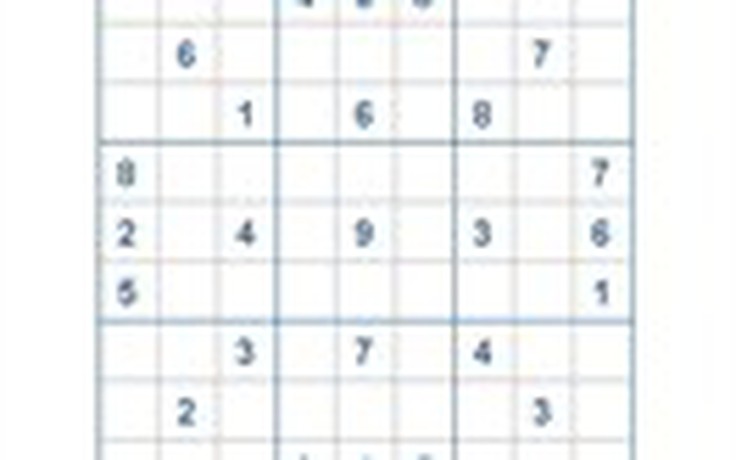 Mời các bạn thử sức với ô số Sudoku 2702 mức độ Khó
