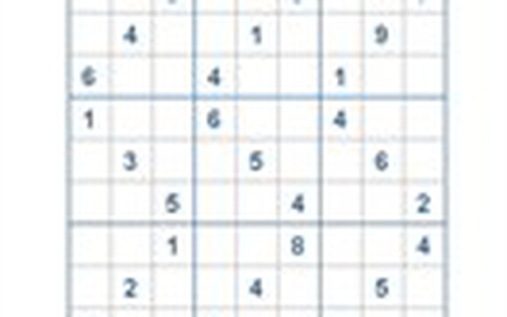 Mời các bạn thử sức với ô số Sudoku 2691 mức độ Khó