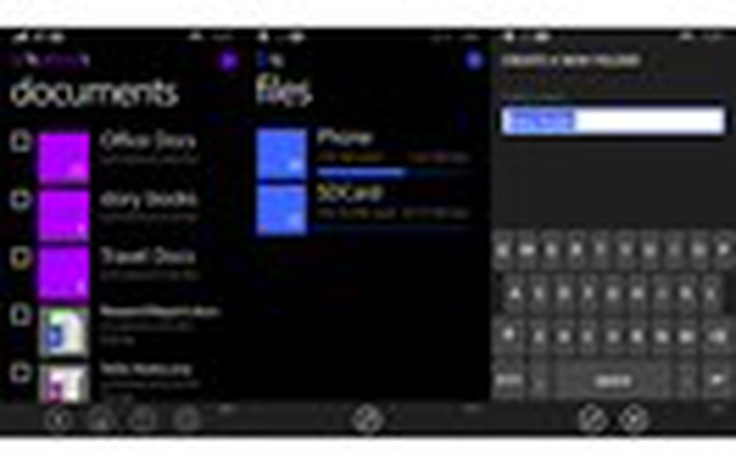 Windows Phone 8.1 thêm tính năng quản lý tập tin