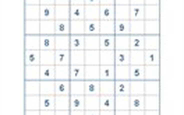 Mời các bạn thử sức với ô số Sudoku 2708 mức độ Khó