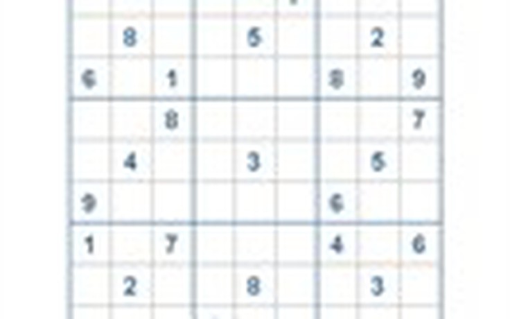Mời các bạn thử sức với ô số Sudoku 2711 mức độ Khó