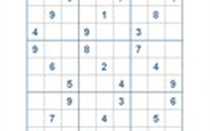 Mời các bạn thử sức với ô số Sudoku 2714 mức độ Khó