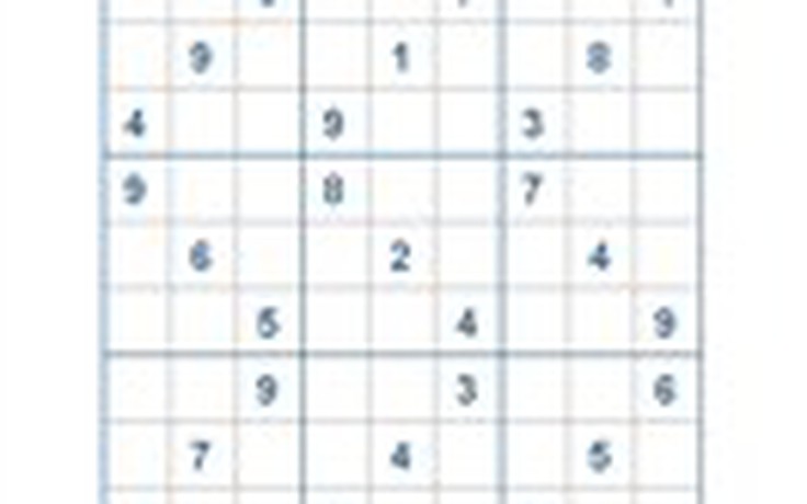 Mời các bạn thử sức với ô số Sudoku 2714 mức độ Khó