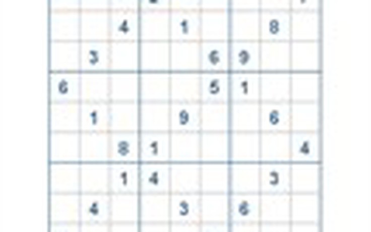 Mời các bạn thử sức với ô số Sudoku 2717 mức độ Khó