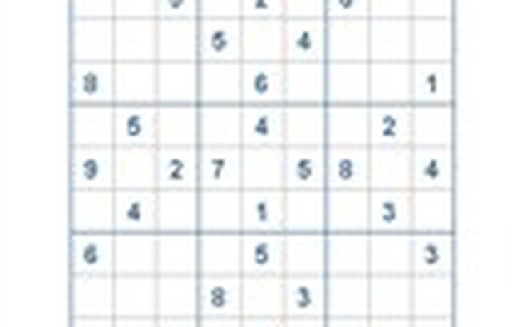 Mời các bạn thử sức với ô số Sudoku 2723 mức độ Khó