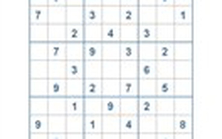 Mời các bạn thử sức với ô số Sudoku 2718 mức độ Khó