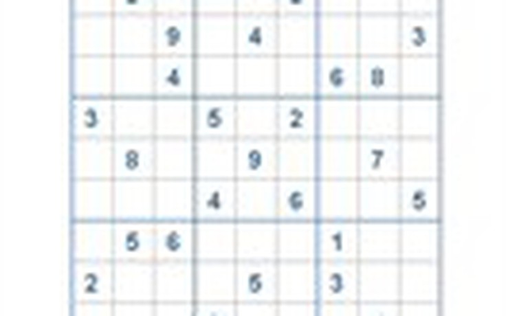 Mời các bạn thử sức với ô số Sudoku 2746 mức độ Khó
