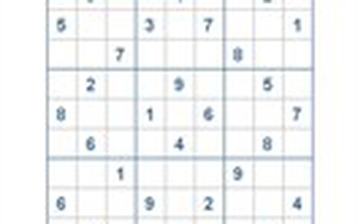 Mời các bạn thử sức với ô số Sudoku 2754 mức độ Khó