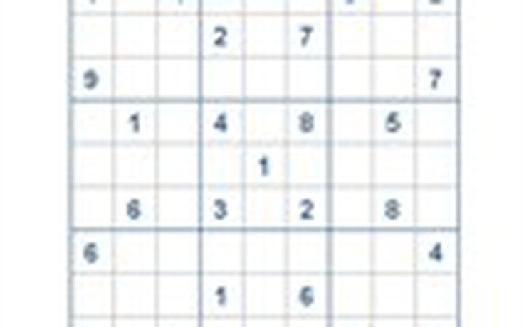 Mời các bạn thử sức với ô số Sudoku 2763 mức độ Khó