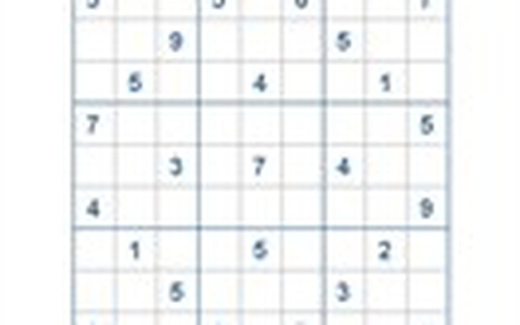 Mời các bạn thử sức với ô số Sudoku 2791 mức độ Khó
