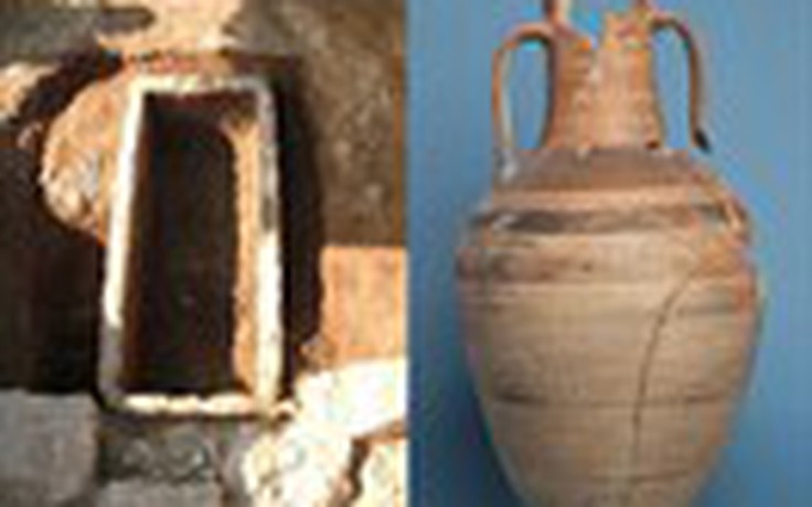 13 bình gốm có họa tiết zigzag trong ngôi mộ cổ ở Hy Lạp