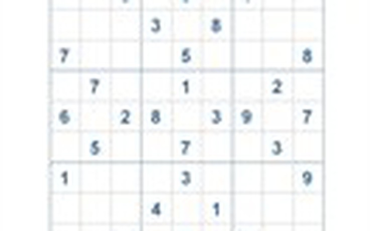 Mời các bạn thử sức với ô số Sudoku 2799 mức độ Khó