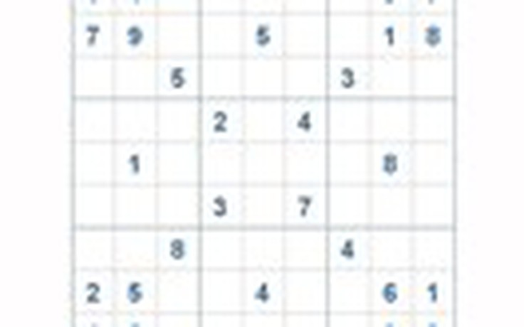Mời các bạn thử sức với ô số Sudoku 2815 mức độ Khó