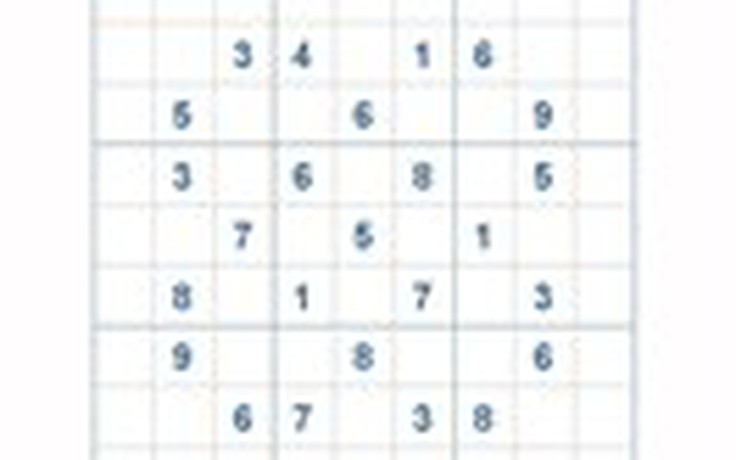 Mời các bạn thử sức với ô số Sudoku 2824 mức độ Khó