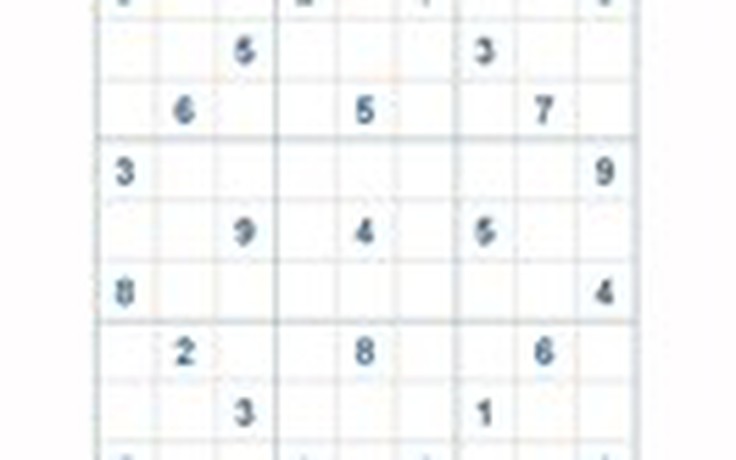 Mời các bạn thử sức với ô số Sudoku 2827 mức độ Khó
