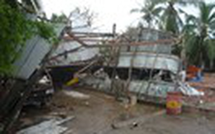 18 căn nhà bị thiệt hại do lốc xoáy