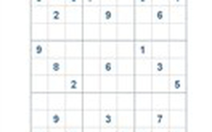 Mời các bạn thử sức với ô số Sudoku 2820 mức độ Khó
