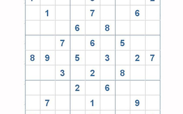 Mời các bạn thử sức với ô số Sudoku 2830 mức độ Khó