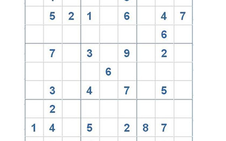 Mời các bạn thử sức với ô số Sudoku 2835 mức độ Khó