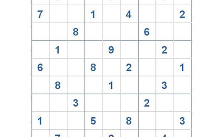 Mời các bạn thử sức với ô số Sudoku 2838 mức độ Khó