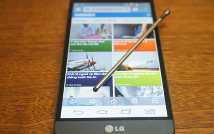 Cận cảnh mẫu smartphone LG G3 Stylus