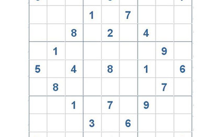 Mời các bạn thử sức với ô số Sudoku 2866 mức độ Khó