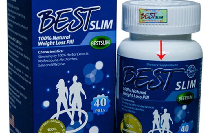 Đình chỉ nhập khẩu thực phẩm chức năng Best Slim