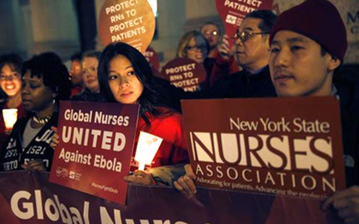Hàng ngàn y tá Mỹ đình công vì Ebola