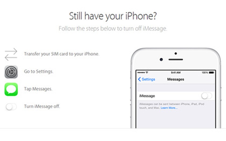 Apple 'giúp' người dùng hủy tiện ích iMessage