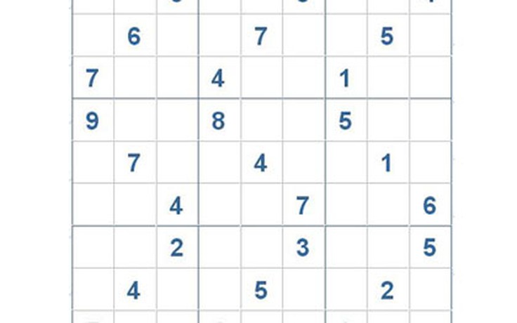 Mời các bạn thử sức với ô số Sudoku 2900 mức độ Khó