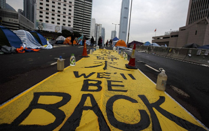 Những hình ảnh cuối cùng của "cách mạng dù" Hồng Kông