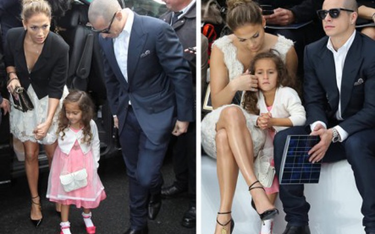 Con gái 4 tuổi của Jennifer Lopez diện túi "ngàn đô" đi sự kiện