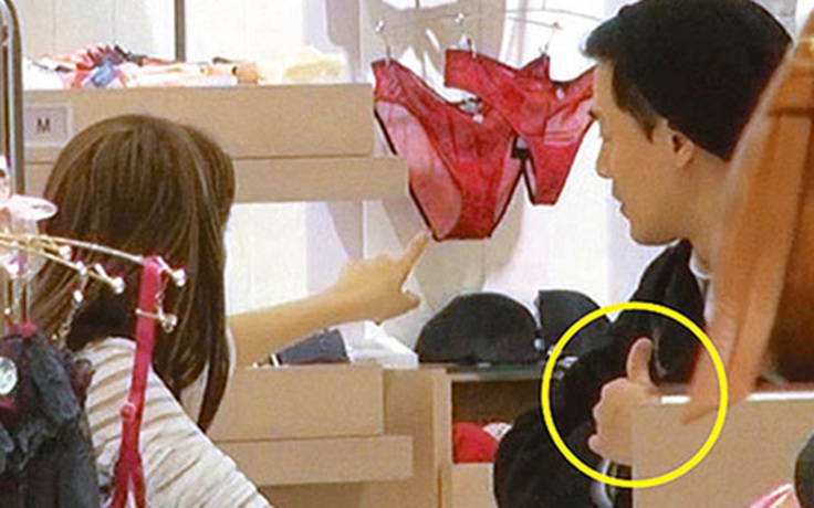 Lâm Phong bị bắt gặp đưa bạn gái đi sắm đồ lót