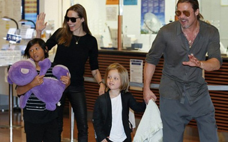 Gia đình Brad Pitt được chào đón nồng nhiệt tại Nhật Bản